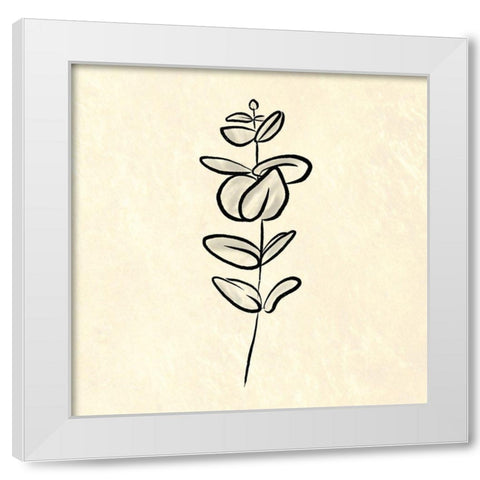Paper Simple flower 2 White Modern Wood Framed Art Print by Villa, Milli