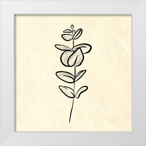 Paper Simple flower 2 White Modern Wood Framed Art Print by Villa, Milli