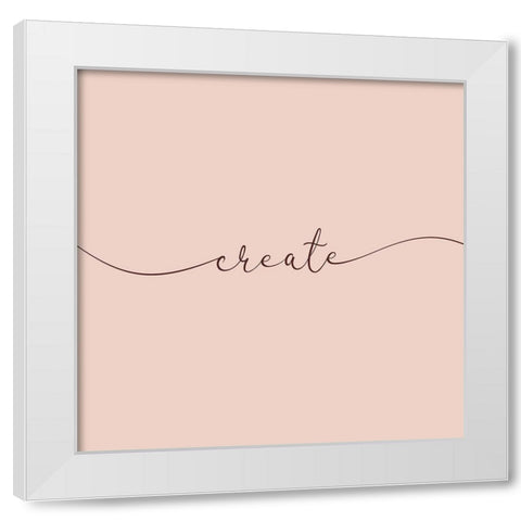 Create White Modern Wood Framed Art Print by Villa, Milli