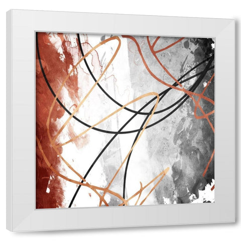 Rustic Moves White Modern Wood Framed Art Print by Villa, Milli