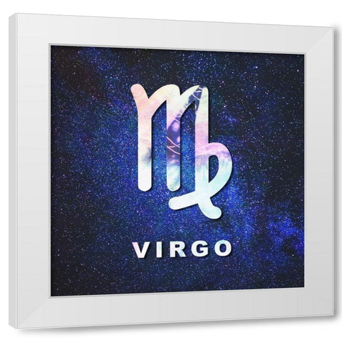 Virgo Space White Modern Wood Framed Art Print by Villa, Milli