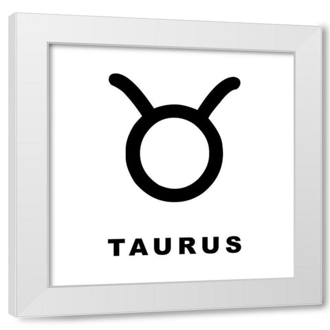 Taurus White Modern Wood Framed Art Print by Villa, Milli