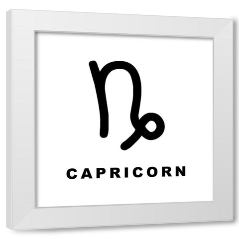 Capricorn White Modern Wood Framed Art Print by Villa, Milli