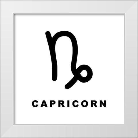 Capricorn White Modern Wood Framed Art Print by Villa, Milli