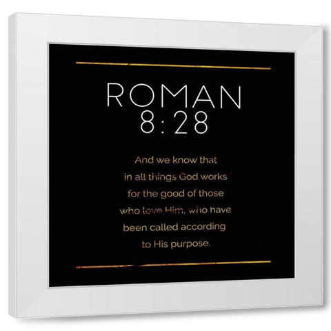 New Roman Gold Reverse White Modern Wood Framed Art Print by Villa, Milli