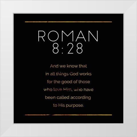 New Roman Gold Reverse White Modern Wood Framed Art Print by Villa, Milli