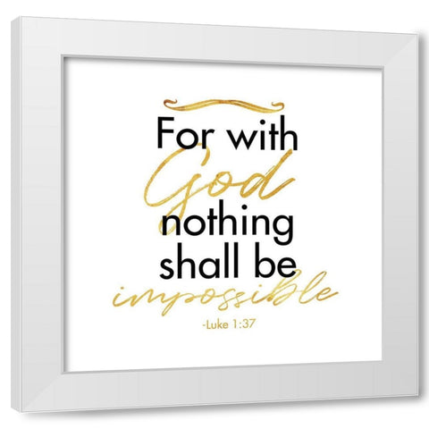 Luke Impossible White Modern Wood Framed Art Print by Villa, Milli