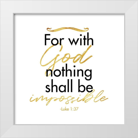 Luke Impossible White Modern Wood Framed Art Print by Villa, Milli