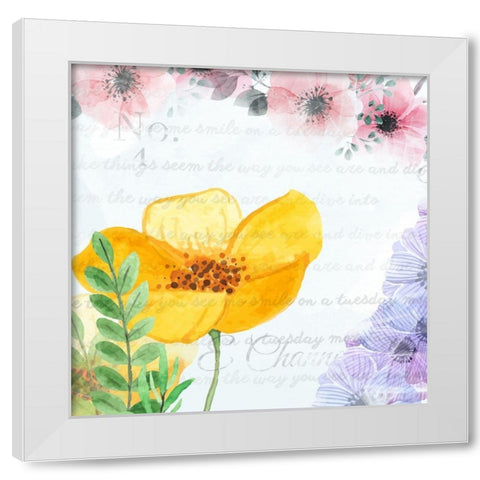 Decor White Modern Wood Framed Art Print by Fraser, Orane