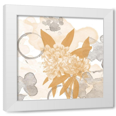 Flower Art 1 White Modern Wood Framed Art Print by Fraser, Orane