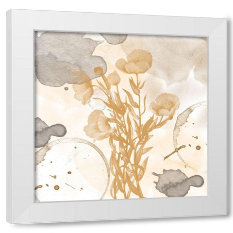 Flower Art 2 White Modern Wood Framed Art Print by Fraser, Orane