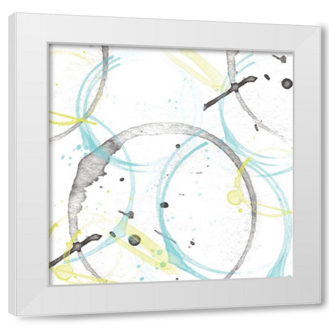 Abstract 1 White Modern Wood Framed Art Print by Fraser, Orane