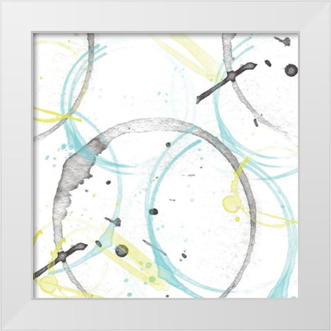 Abstract 1 White Modern Wood Framed Art Print by Fraser, Orane