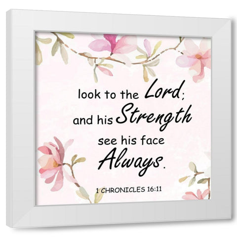 Christian Floral 2 White Modern Wood Framed Art Print by Fraser, Orane