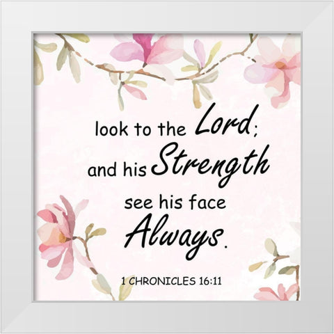 Christian Floral 2 White Modern Wood Framed Art Print by Fraser, Orane