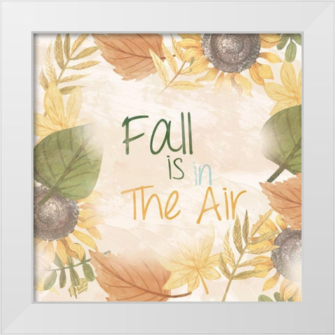 Fall Decor 1 White Modern Wood Framed Art Print by Fraser, Orane