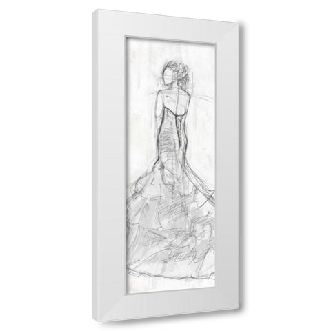 Dress Back 2 White Modern Wood Framed Art Print by OnRei