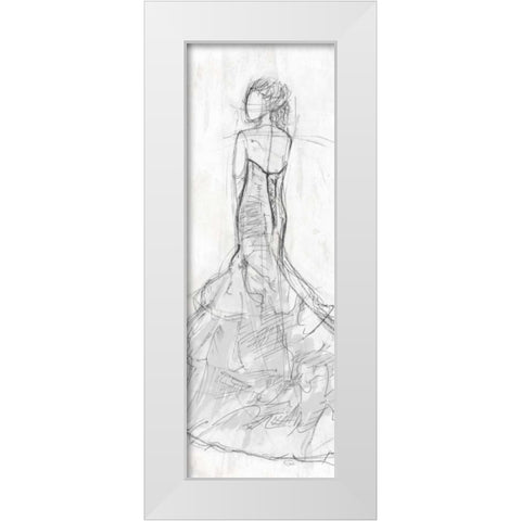 Dress Back 2 White Modern Wood Framed Art Print by OnRei