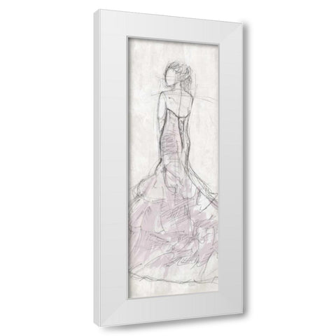 Dress Back White Modern Wood Framed Art Print by OnRei