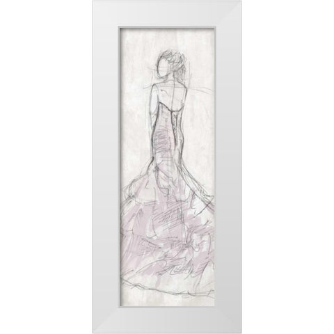 Dress Back White Modern Wood Framed Art Print by OnRei