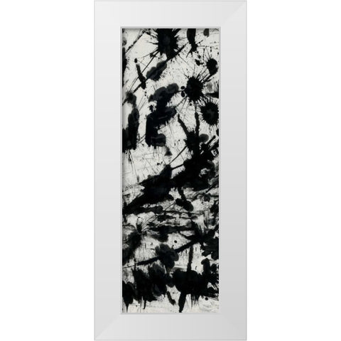 Splatter 2 White Modern Wood Framed Art Print by OnRei