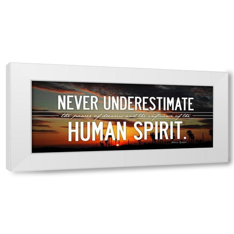 Human Spirit White Modern Wood Framed Art Print by OnRei