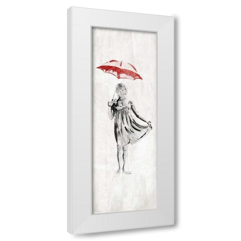 Romantic Women White Modern Wood Framed Art Print by OnRei