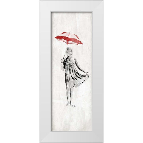 Romantic Women White Modern Wood Framed Art Print by OnRei