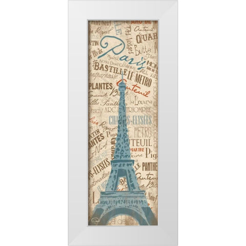 Paris 19B White Modern Wood Framed Art Print by OnRei