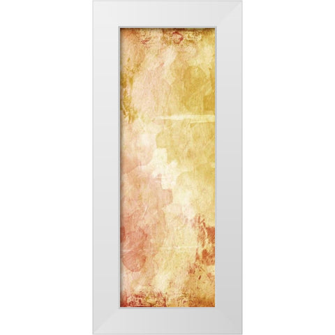 Harmonious Warmth White Modern Wood Framed Art Print by OnRei