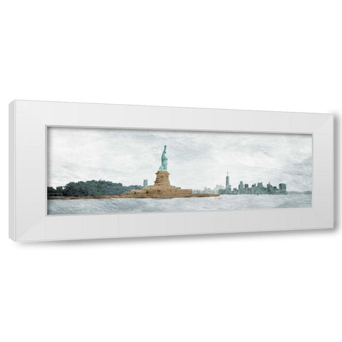 New York State Of Mind White Modern Wood Framed Art Print by OnRei