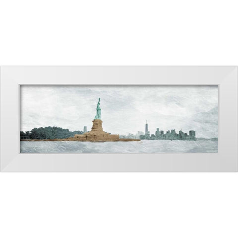 New York State Of Mind White Modern Wood Framed Art Print by OnRei