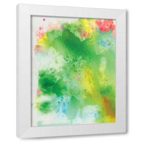 Little Watercolor White Modern Wood Framed Art Print by OnRei