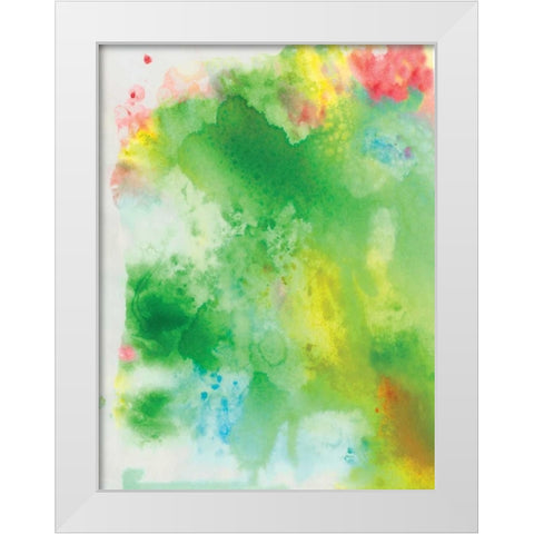 Little Watercolor White Modern Wood Framed Art Print by OnRei