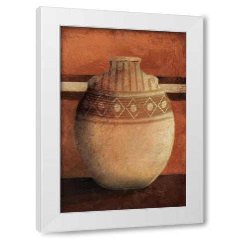 Vessel 2 White Modern Wood Framed Art Print by OnRei