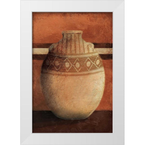 Vessel 2 White Modern Wood Framed Art Print by OnRei