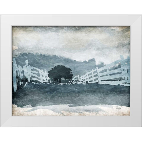 Follow Your Path White Modern Wood Framed Art Print by OnRei