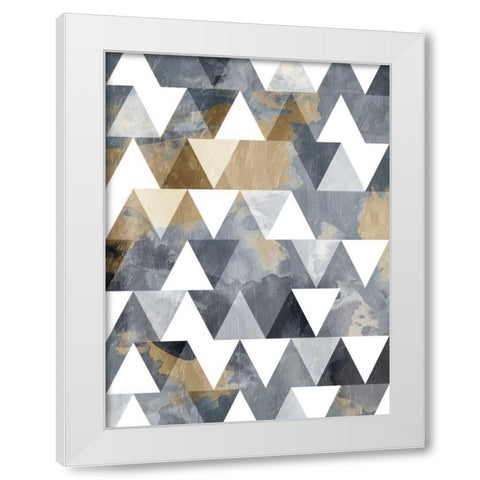 Nuetral Sky Windows White Modern Wood Framed Art Print by OnRei