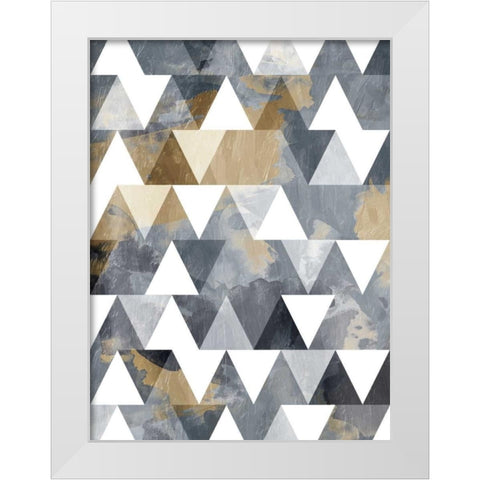 Nuetral Sky Windows White Modern Wood Framed Art Print by OnRei