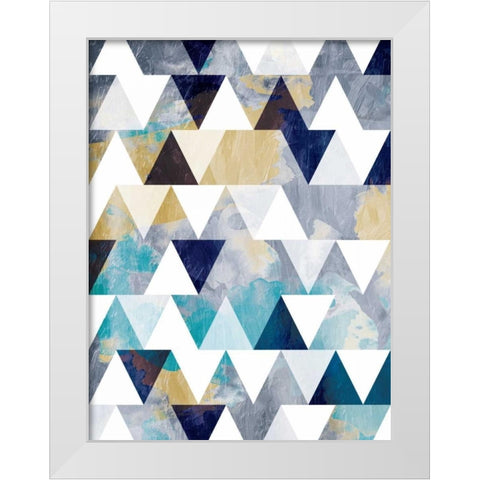 Nuetral Desert Sky Windows White Modern Wood Framed Art Print by OnRei