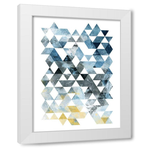 Grey Day Mate White Modern Wood Framed Art Print by OnRei