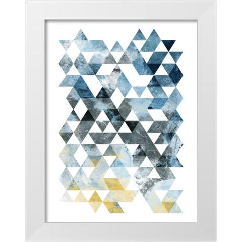 Grey Day Mate White Modern Wood Framed Art Print by OnRei