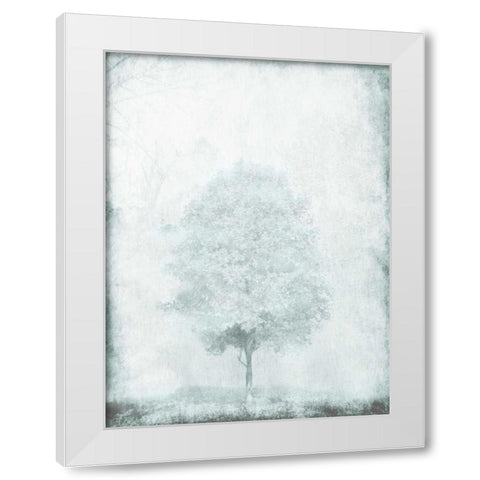 Snow Tree White Modern Wood Framed Art Print by OnRei