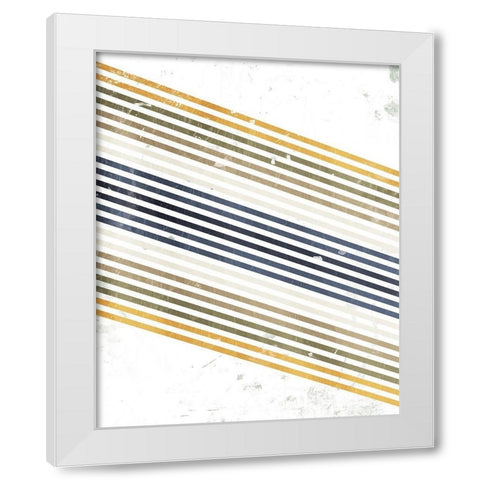 Jean Bright White Modern Wood Framed Art Print by OnRei