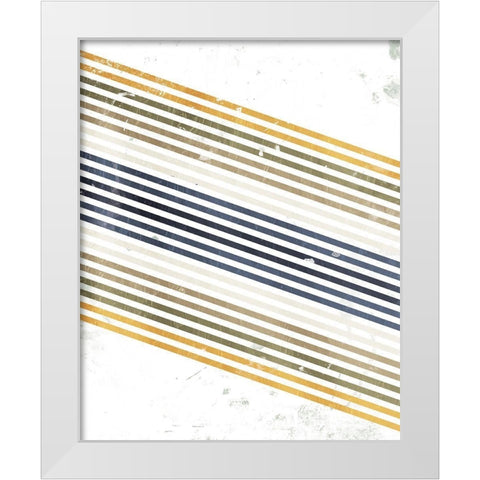 Jean Bright White Modern Wood Framed Art Print by OnRei