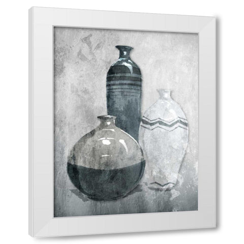 Granite Set White Modern Wood Framed Art Print by OnRei