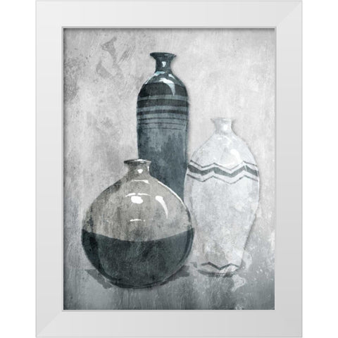 Granite Set White Modern Wood Framed Art Print by OnRei