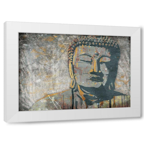 Find Serenity White Modern Wood Framed Art Print by OnRei