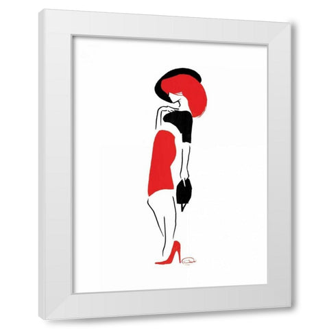 Who Me Too White Modern Wood Framed Art Print by OnRei