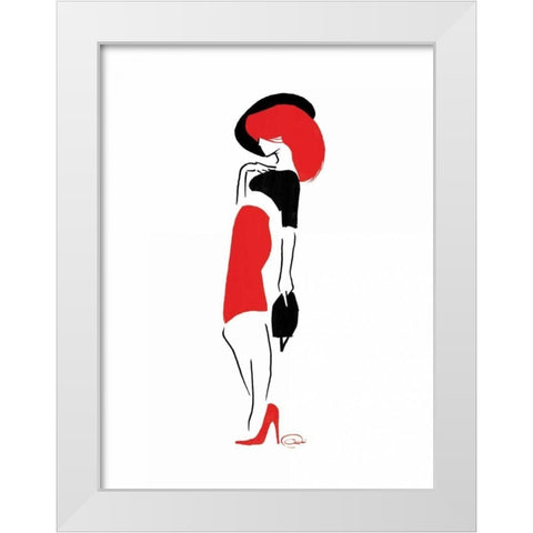 Who Me Too White Modern Wood Framed Art Print by OnRei